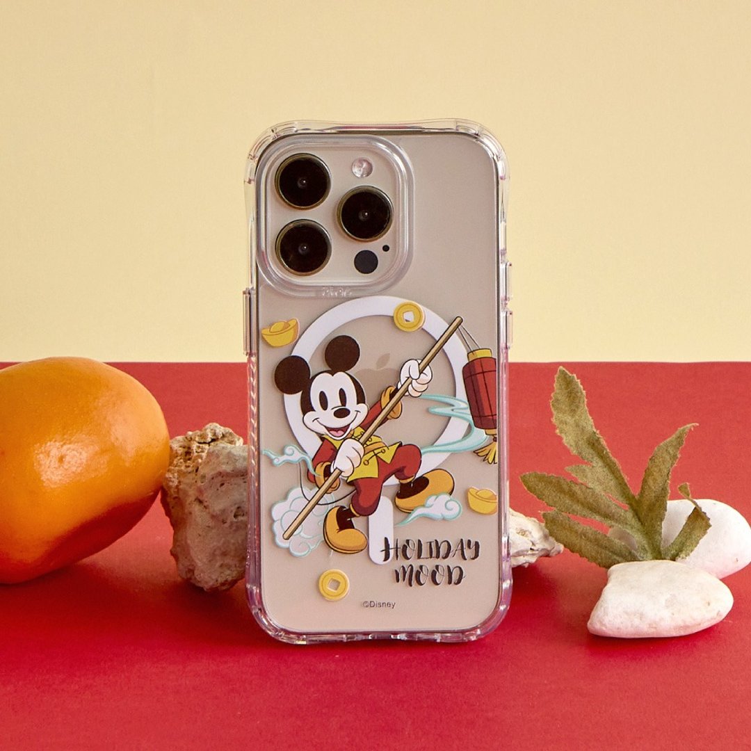 Disney经典-提灯笼的米奇款抗黄防摔MagSafe iPhone手机壳 - 手机壳/手机套 - 塑料 透明