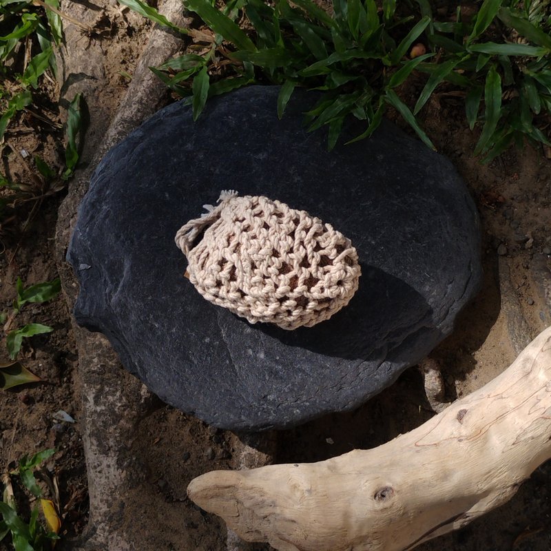 【Into the Web】落网之石－包石之三 棉绳编织包石 - 摆饰 - 其他材质 白色