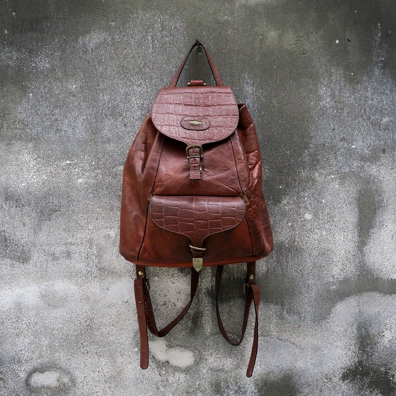 El Campero 意大利 古董后背包 - 后背包/双肩包 - 真皮 