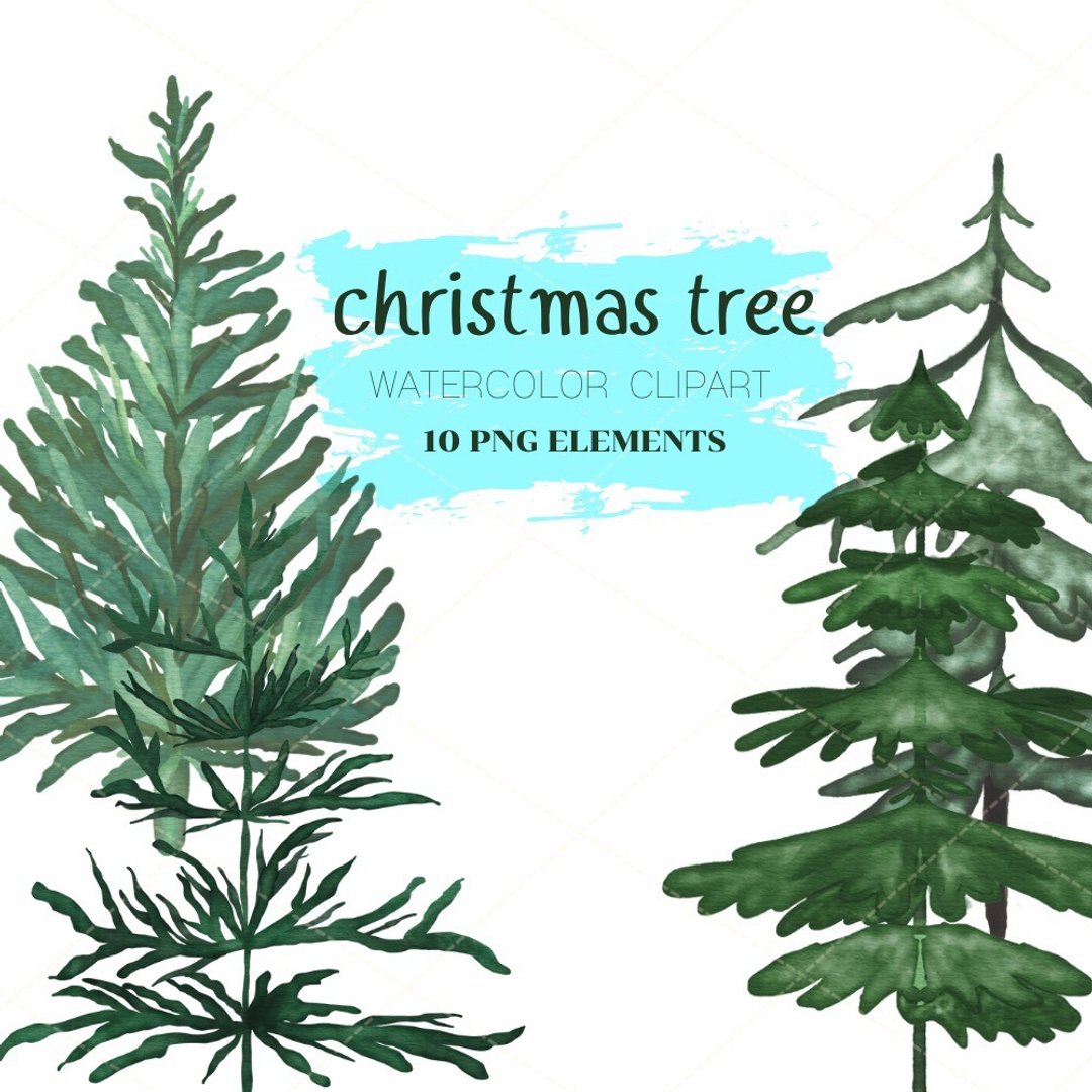 Christmas Tree Water Color - 电子手绘真人画像/绘画/插画 - 其他材质 