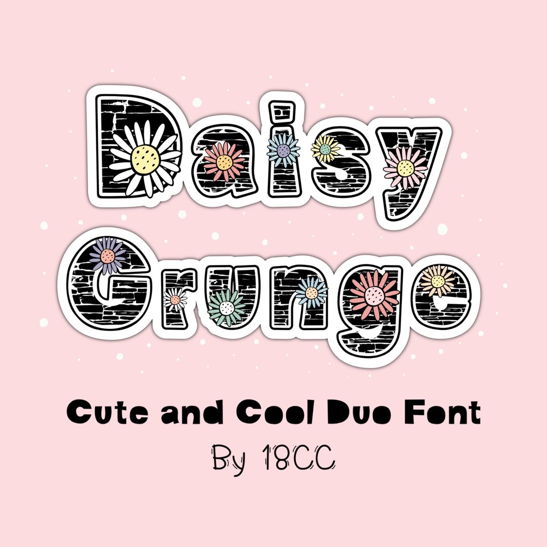 Daisy Grunge Duo OTF TTF - 字体设计 - 其他材质 