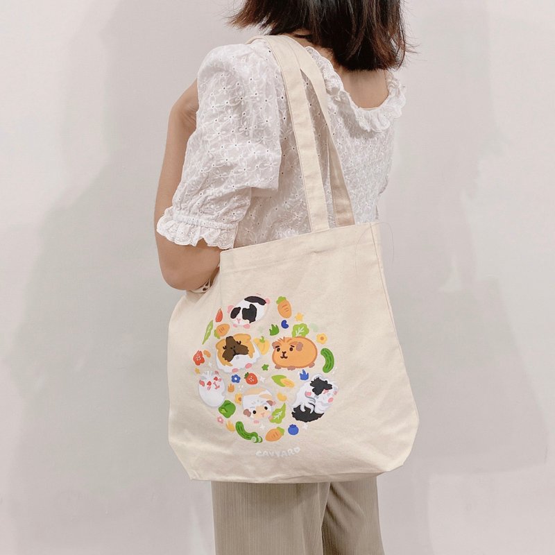 天竺鼠团圆袋 托特包 - 手提包/手提袋 - 其他材质 白色