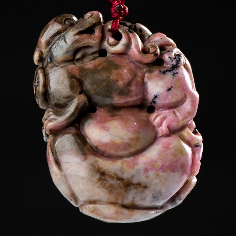 【ARTFINITY大艺石代】玫瑰石 如意貔貅 吊饰 - 吊饰 - 石头 多色