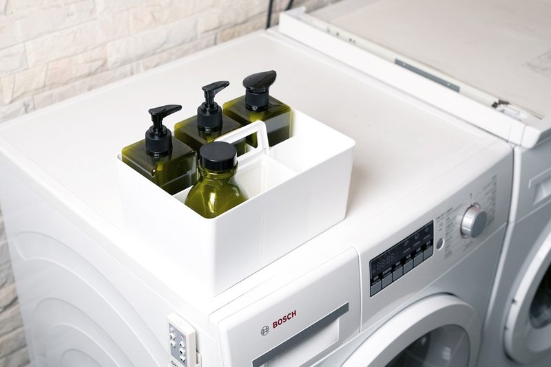 【O-Life】可堆叠固定手提收纳盒 - 尺寸XL - 收纳用品 - 塑料 白色