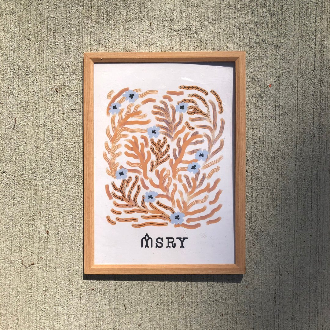 海葵花 |  A3海报 - 无框 - 海报/装饰画/版画 - 纸 橘色