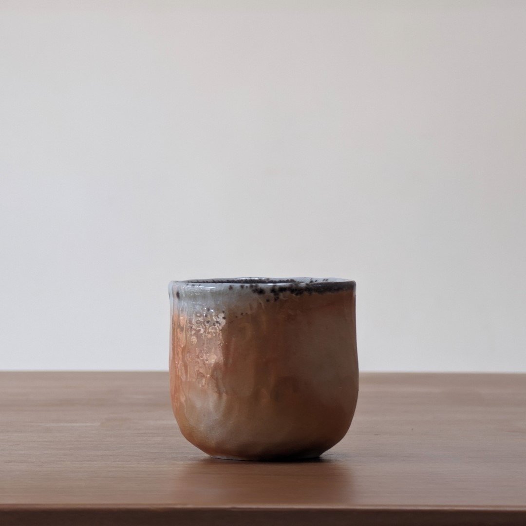 雪金 柴烧陶手工茶杯 - 茶具/茶杯 - 陶 金色