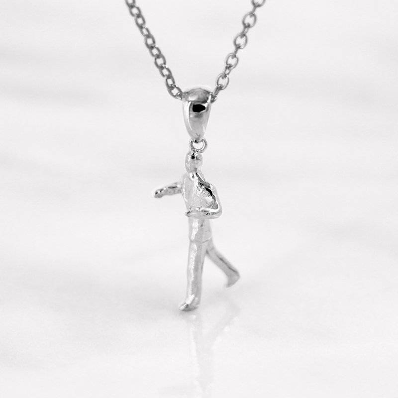 Da Things 925 纯银 星辰律动 吊咀连颈链 - 项链 - 纯银 银色