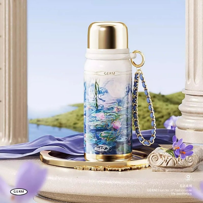 GERM保温杯女士高颜值不锈钢水杯便携水壶家用大容量杯子 - 保温瓶/保温杯 - 其他材质 蓝色