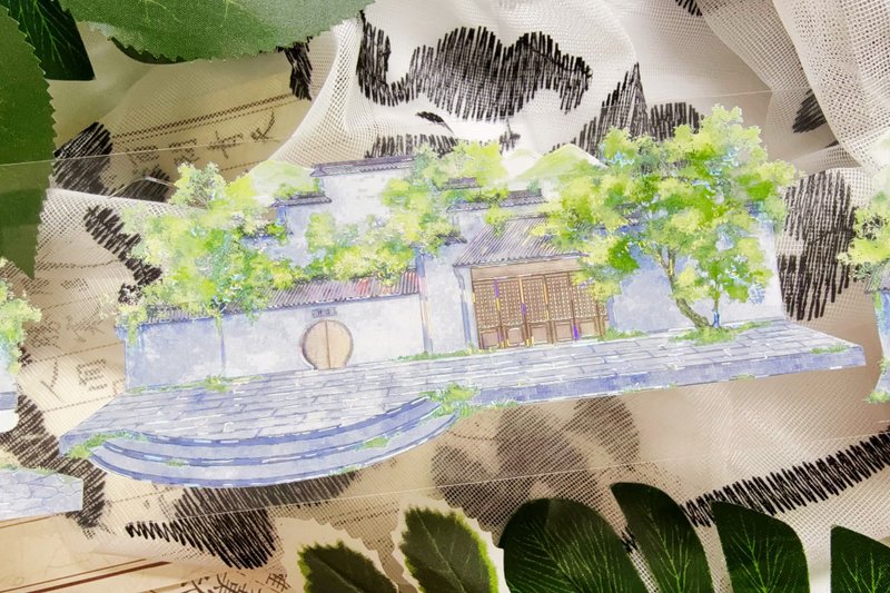 江南 PET 紙膠帶 貝殼光 10米卷 - 纸胶带 - 其他材质 