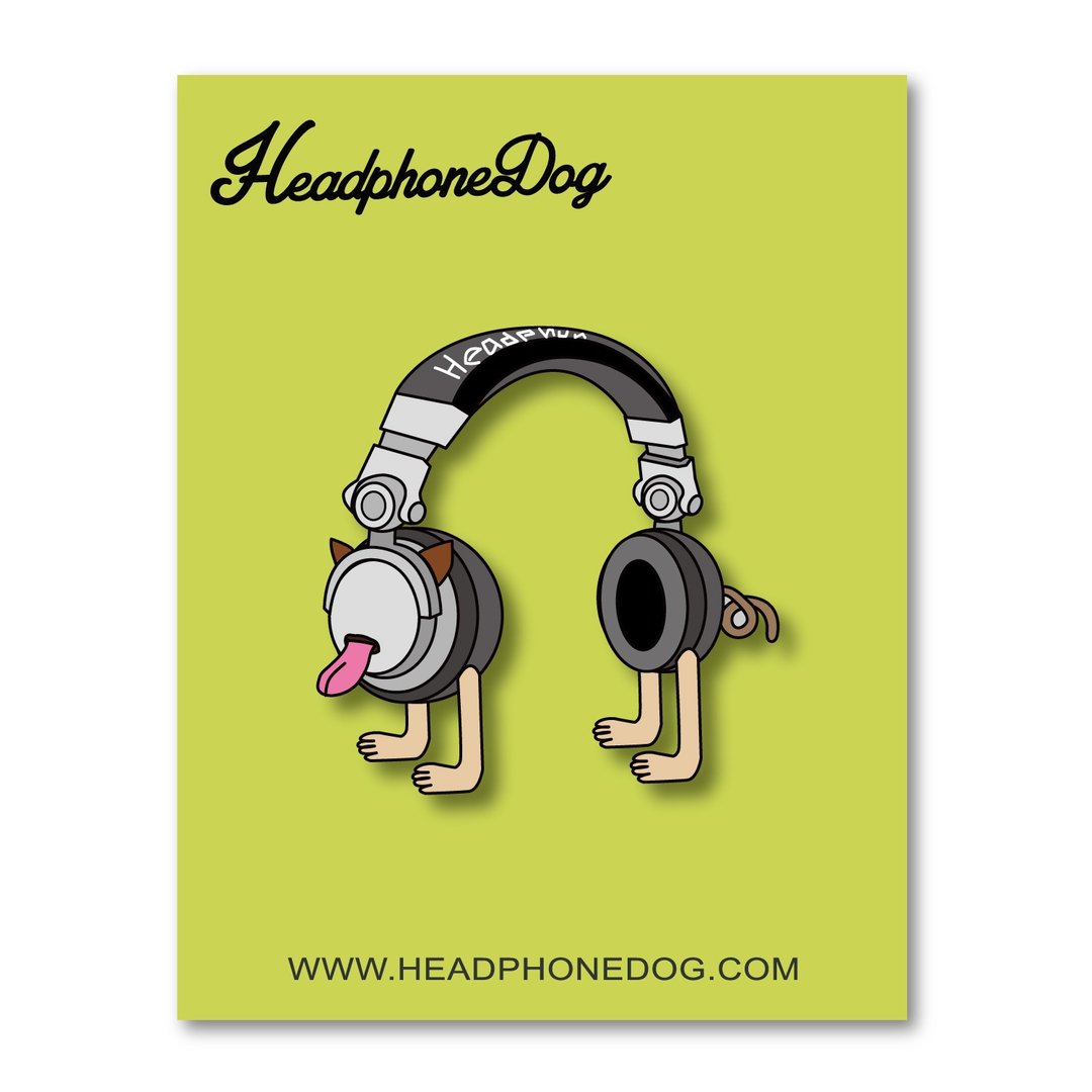 HeadphoneDog耳机狗 造型金属徽章/胸章 - 徽章/别针 - 其他金属 