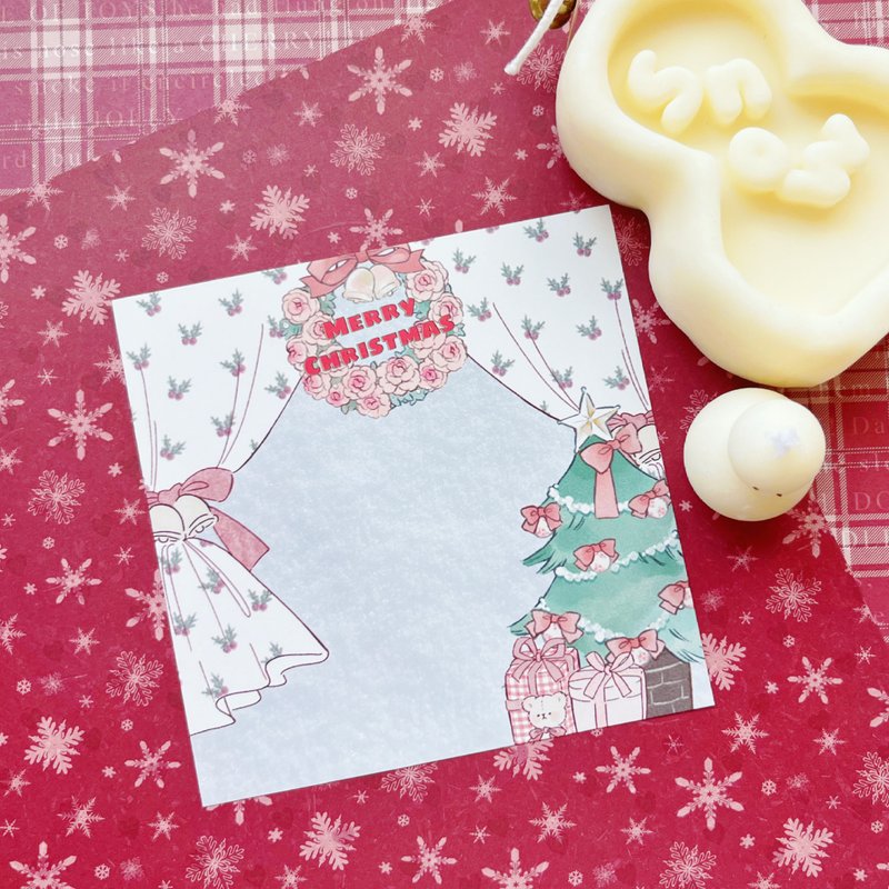 圣诞节主题便条纸 - 信封/信纸 - 纸 多色