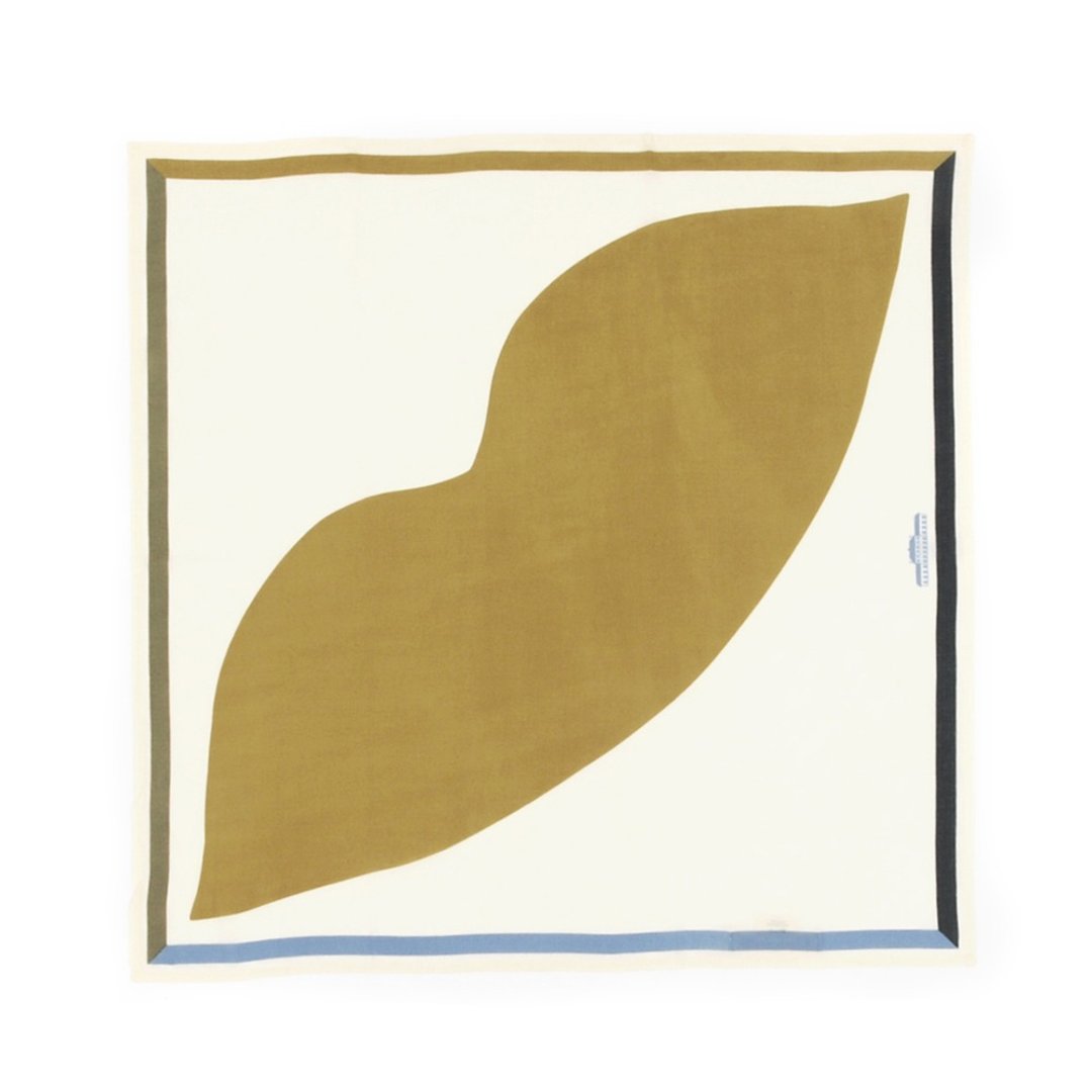 【MOISMONT】N403 - TOBACCO 纯棉方巾 - 围巾/披肩 - 棉 