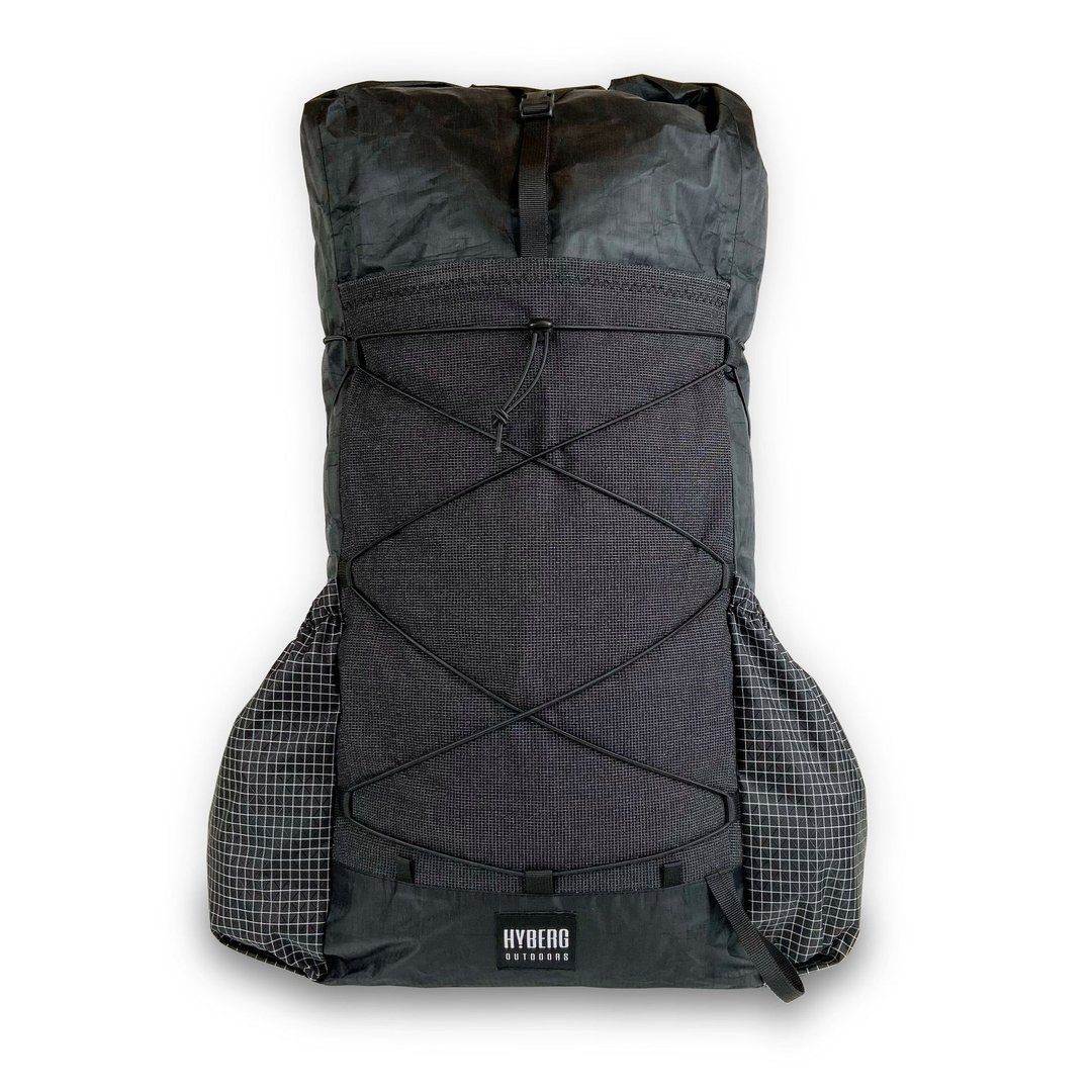 【HYBERG】ATTILA DCF Ultralight backpack 50L - 露营用品 - 其他材质 黑色