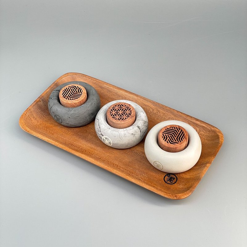 100g 香薰木水泥座套装_扩香座 香薰座 精油座 礼物 - 香薰/精油/线香 - 水泥 多色