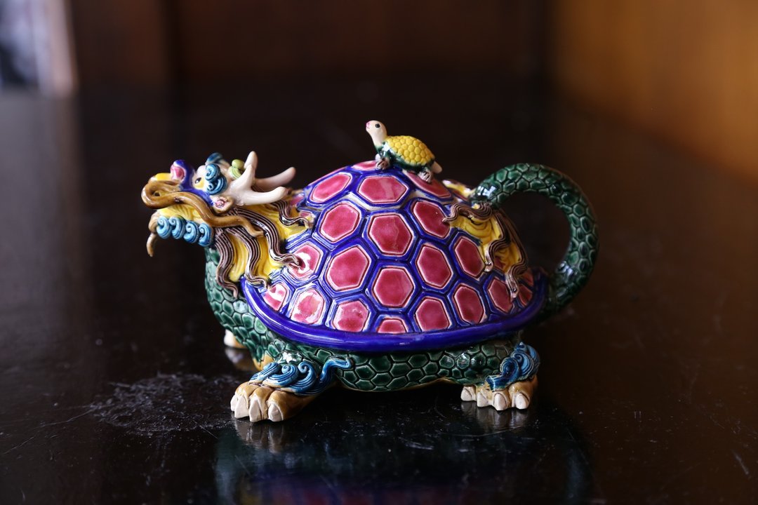 智卢-龙生九子茶壶系列 龙一-贔屭 - 其他 - 陶 多色
