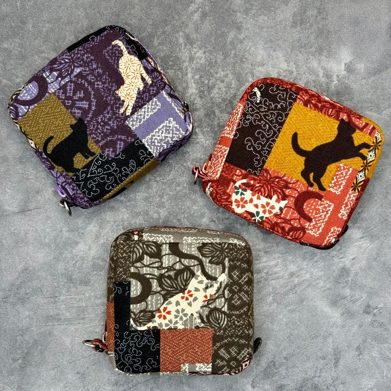 行动电源拉链方包(含腕带) 收纳包 随行包 手腕包 拎包 - 手拿包 - 棉．麻 卡其色