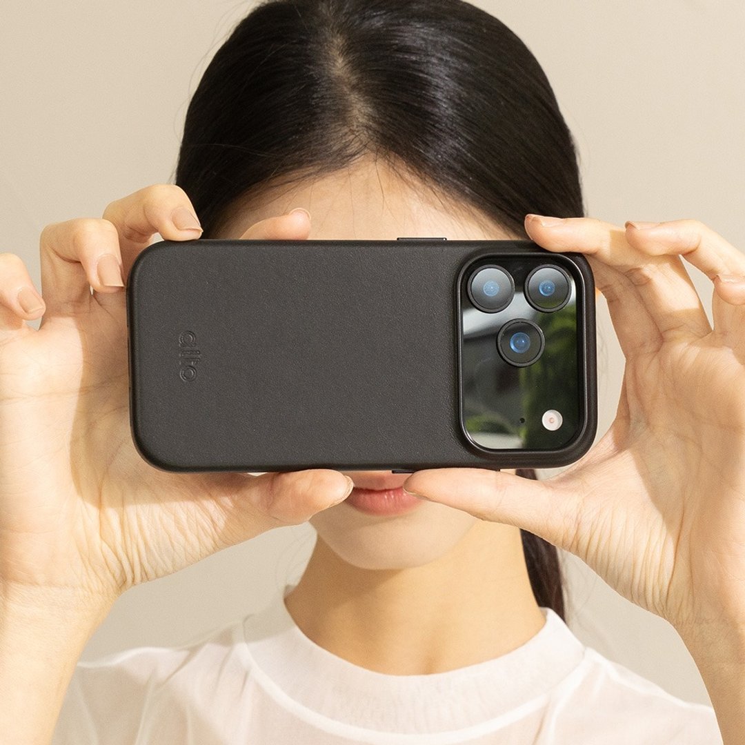 磁吸防摔皮革手机壳 iPhone 17 系列 - 渡鸦黑 - 手机壳/手机套 - 真皮 咖啡色