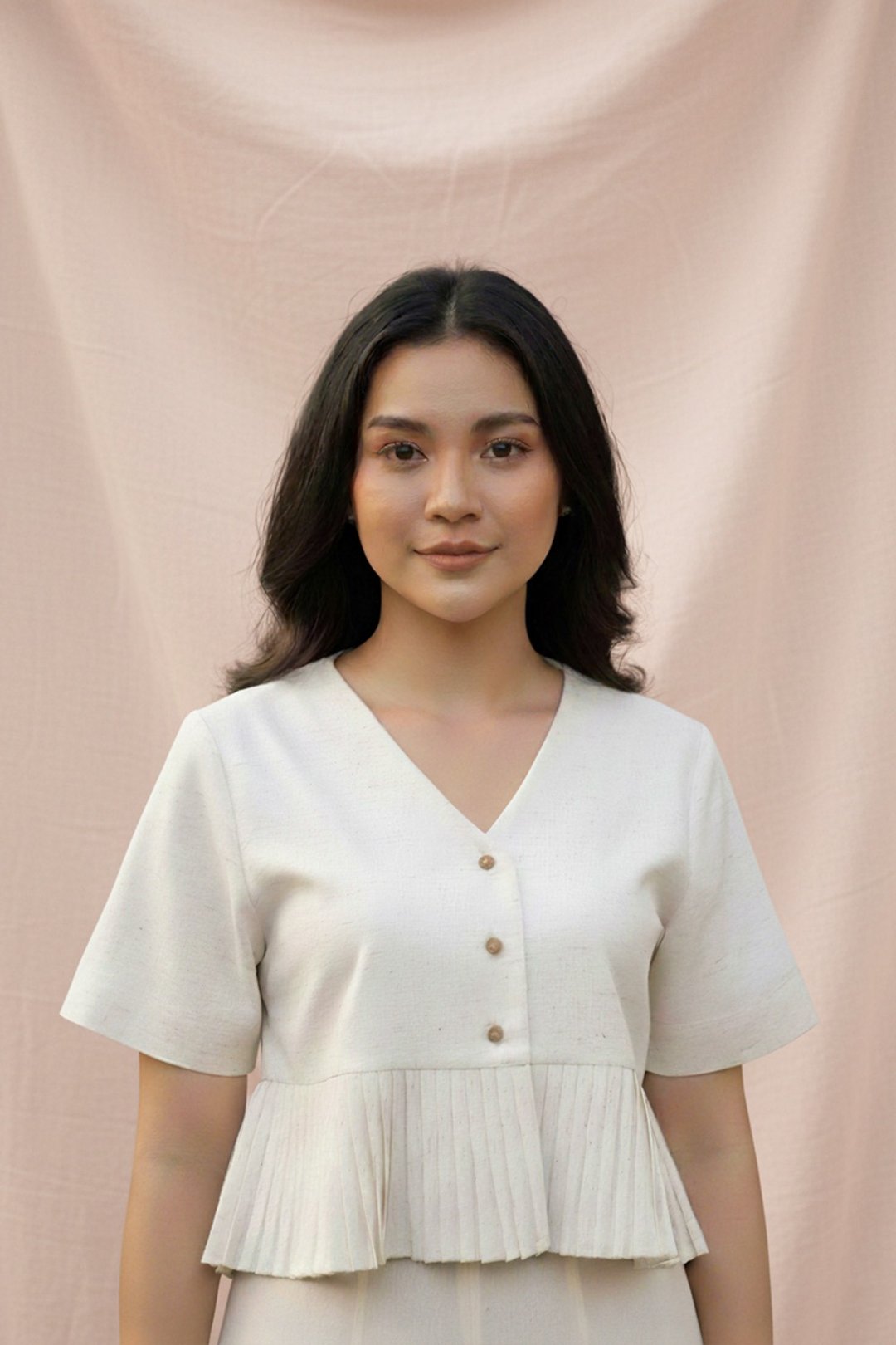 百褶半身裙 - 女装上衣 - 其他材质 白色