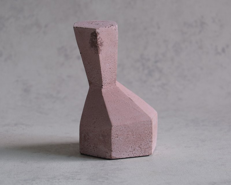 混凝土书挡六角形肉豆蔻作为单一出售 - 摆饰 - 水泥 粉红色