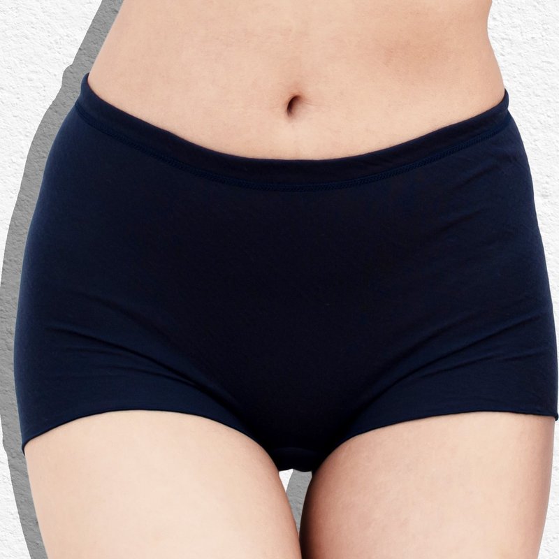 【Made in Japan】亲肤纯棉100%内裤 蓬松柔软，推荐给敏感肌 - 女士内衣裤 - 棉．麻 黑色