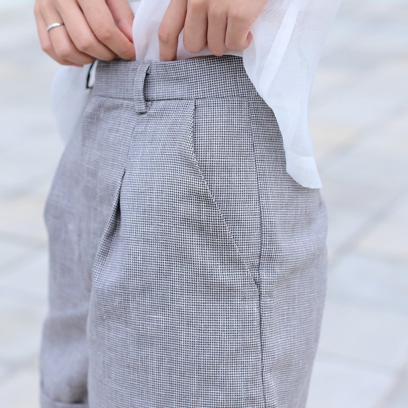 疯狂制帽师的西装短裤 (The Mad Hatter Shorts) - 女装长裤 - 其他材质 咖啡色