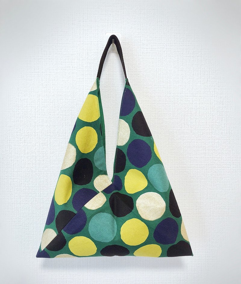 2019凉夏粽形手提包/日本进口布/绿圈圈 - 手提包/手提袋 - 棉．麻 多色