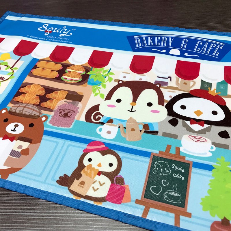Squly & Friends 餐垫 (Squly 咖啡店) - F002SQH - 餐垫/桌巾 - 聚酯纤维 蓝色