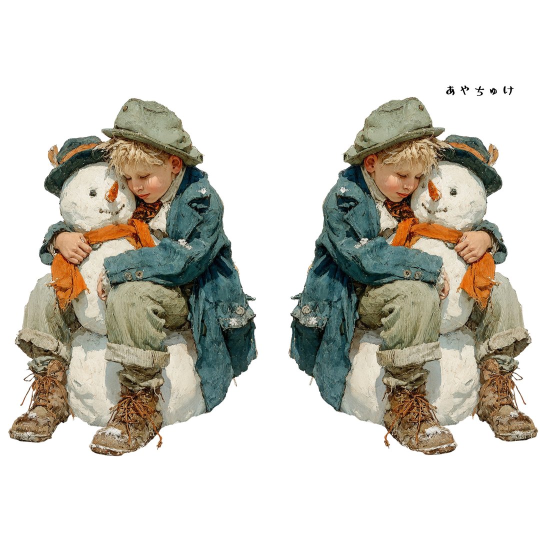 【11月新品2】08-108-0192 人物贴纸 圣诞复古风 - 贴纸 - 纸 