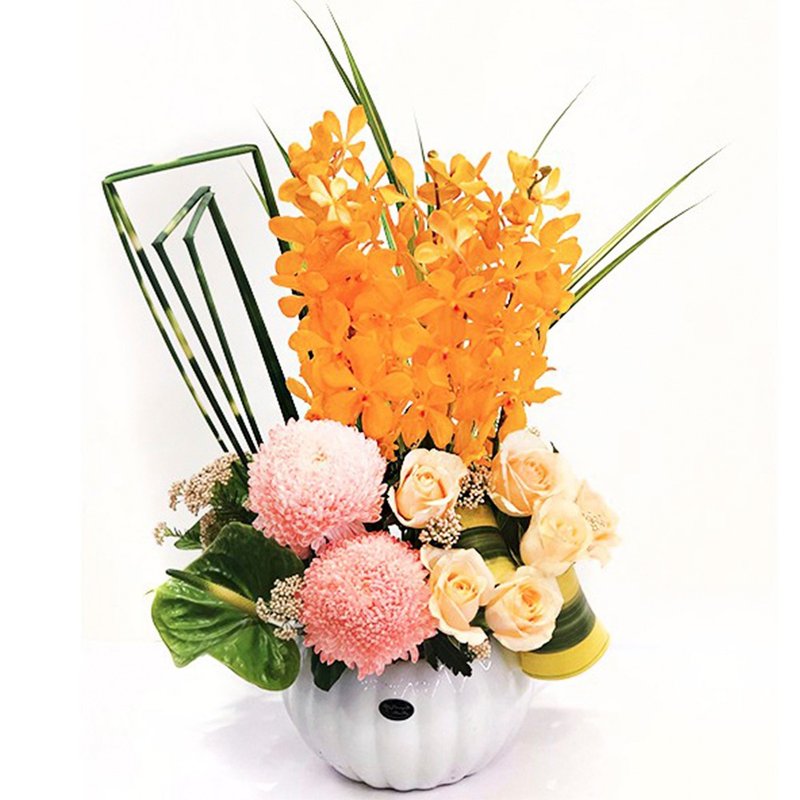 欧风群组式直立盆花 手作花艺课程 | 生日礼物 送礼首选 情人节 - 植栽 - 植物．花 