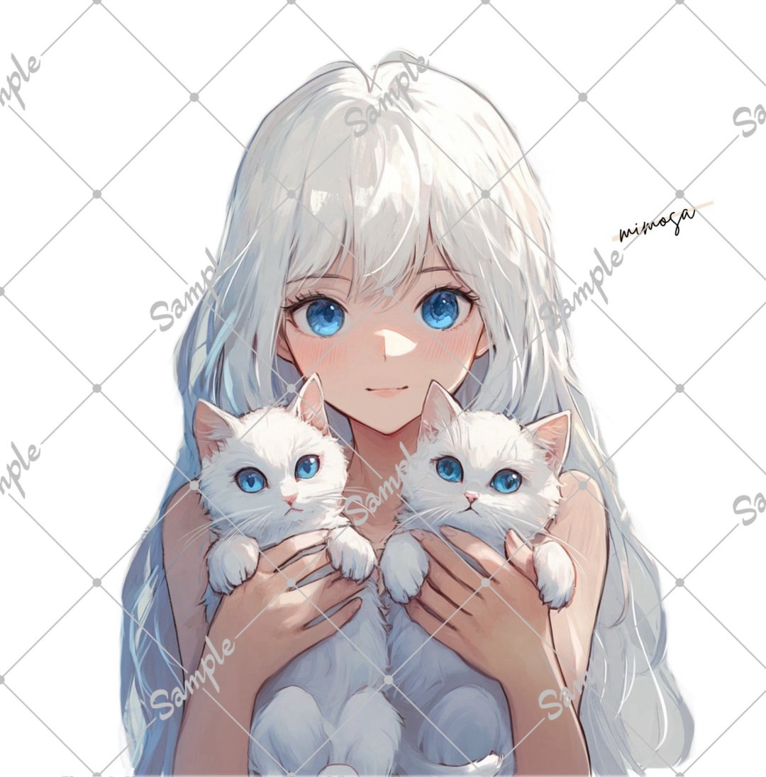 原创 人物贴纸 一组五张 - 贴纸 - 纸 