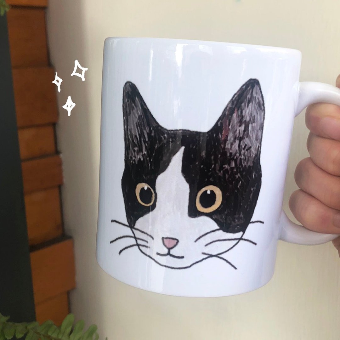 【插画款】奔驰猫 | 马克杯 - 其他 - 瓷 白色
