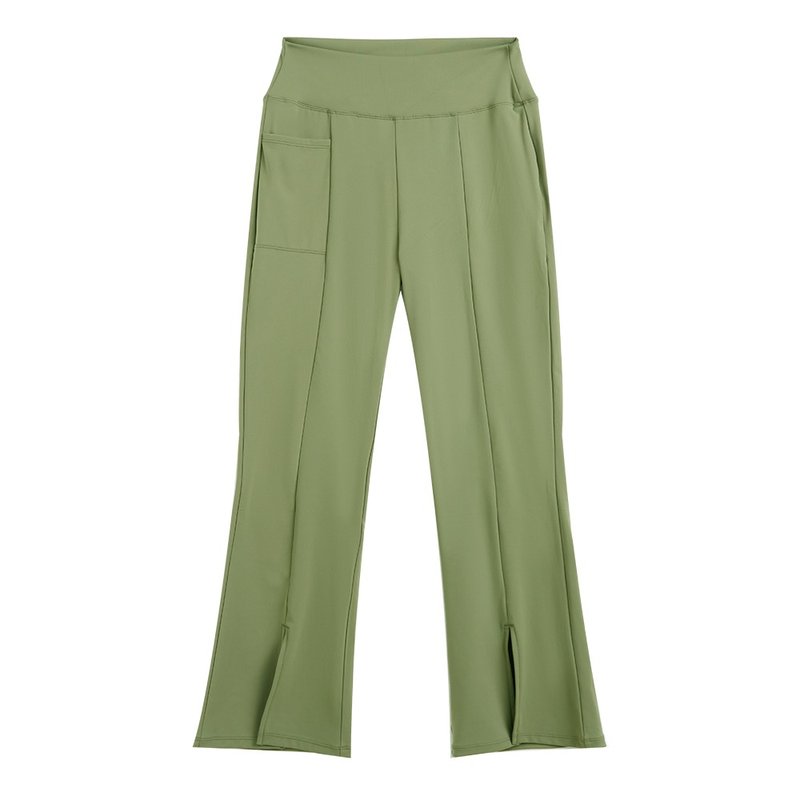 Blueplace 女装寛脚瑜珈裤 - 女装长裤 - 其他人造纤维 绿色