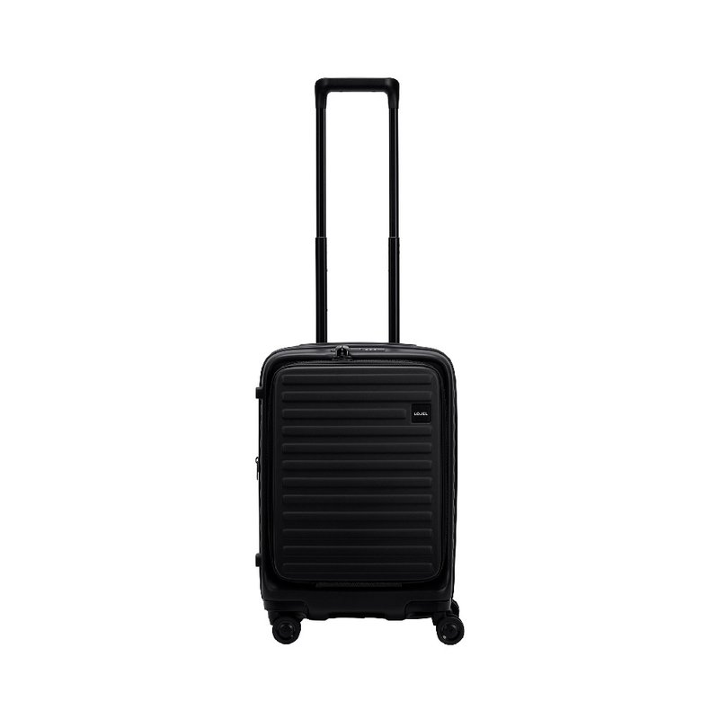 【升级版】【LOJEL】CUBO 21寸前开扩充 防盗 登机箱 酷黑 - 行李箱/行李箱保护套 - 塑料 黑色