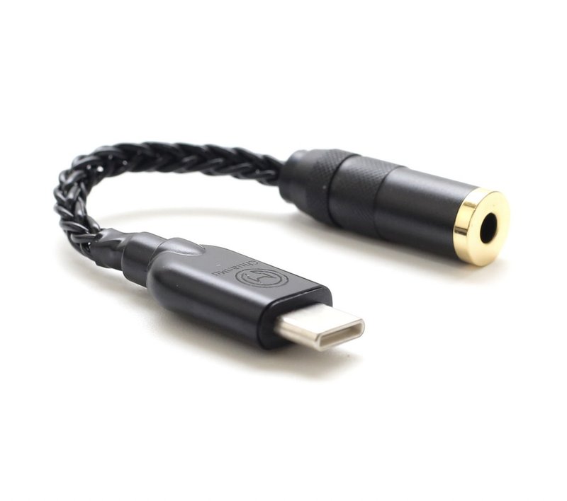 【川木】Type-C转3.5mm插头 转接线 纯银解码耳放 HiFi手机 TypeC - 手机配件 - 其他金属 