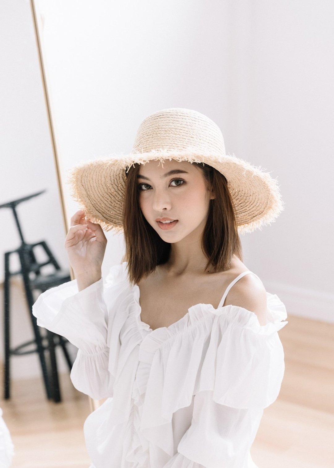 MOLLY HAT - 帽子 - 其他材质 卡其色