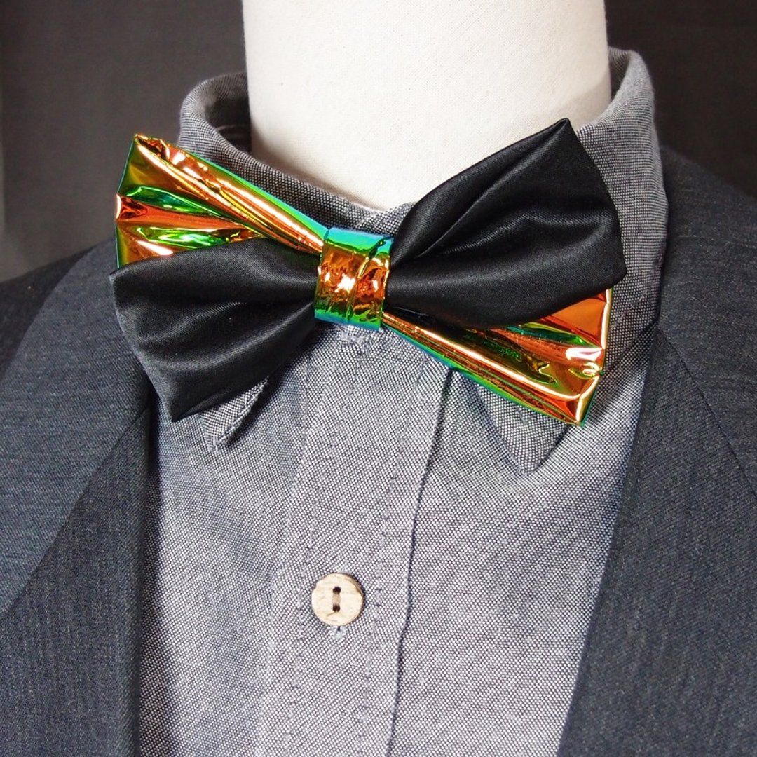 科技感炫光搖滾 黑领结 bow tie - 领带/领带夹 - 聚酯纤维 黑色