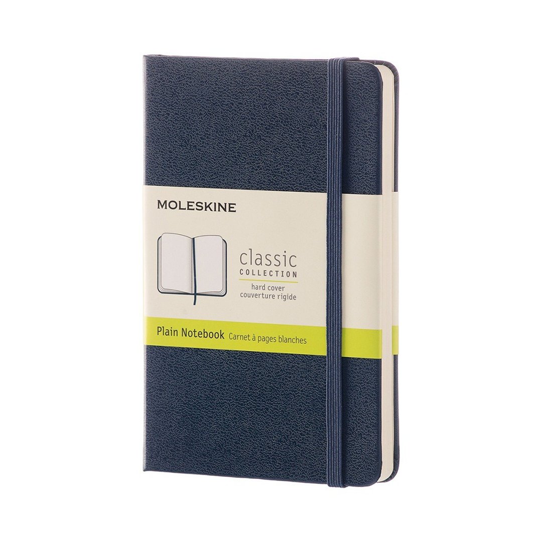 _勿上架_MOLESKINE 经典宝蓝色硬壳笔记本 口袋型 空白 - 烫金服 - 笔记本/手帐 - 纸 蓝色