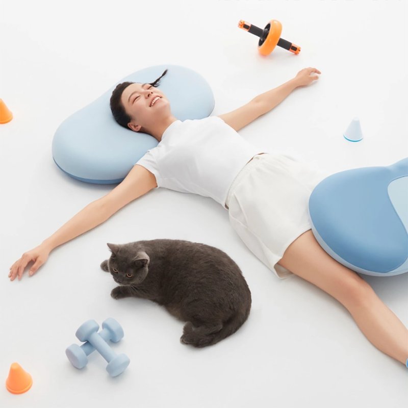 【免运】躺岛猫肚皮枕记忆棉枕头颈部加强支撑单人低枕 - 枕头/抱枕 - 其他材质 