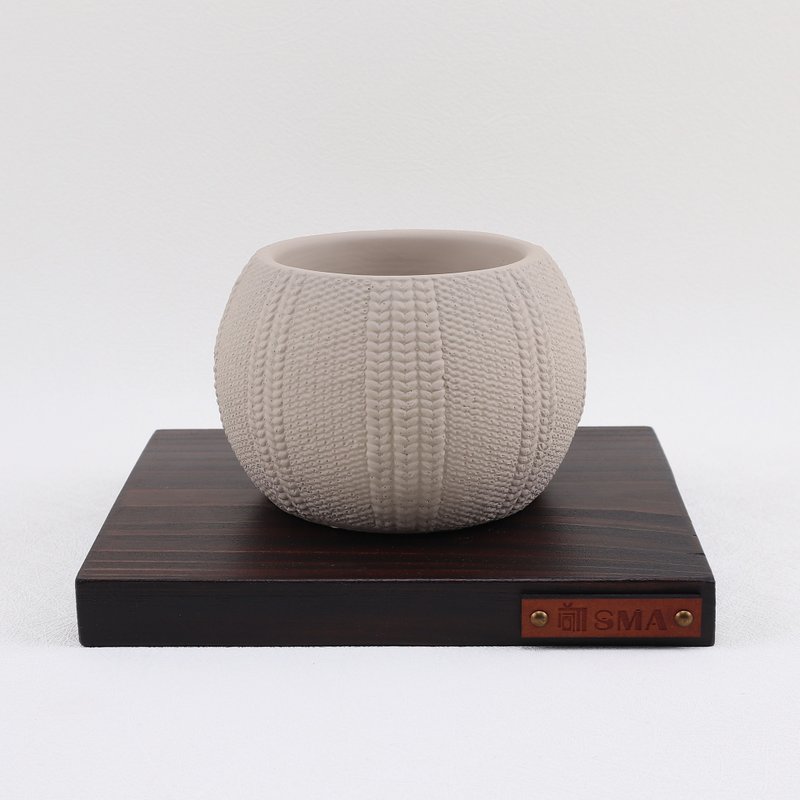 织物-羊绒缇花/水泥盆/适合-块根/多肉植物/仙人掌 - 植栽/盆栽 - 水泥 