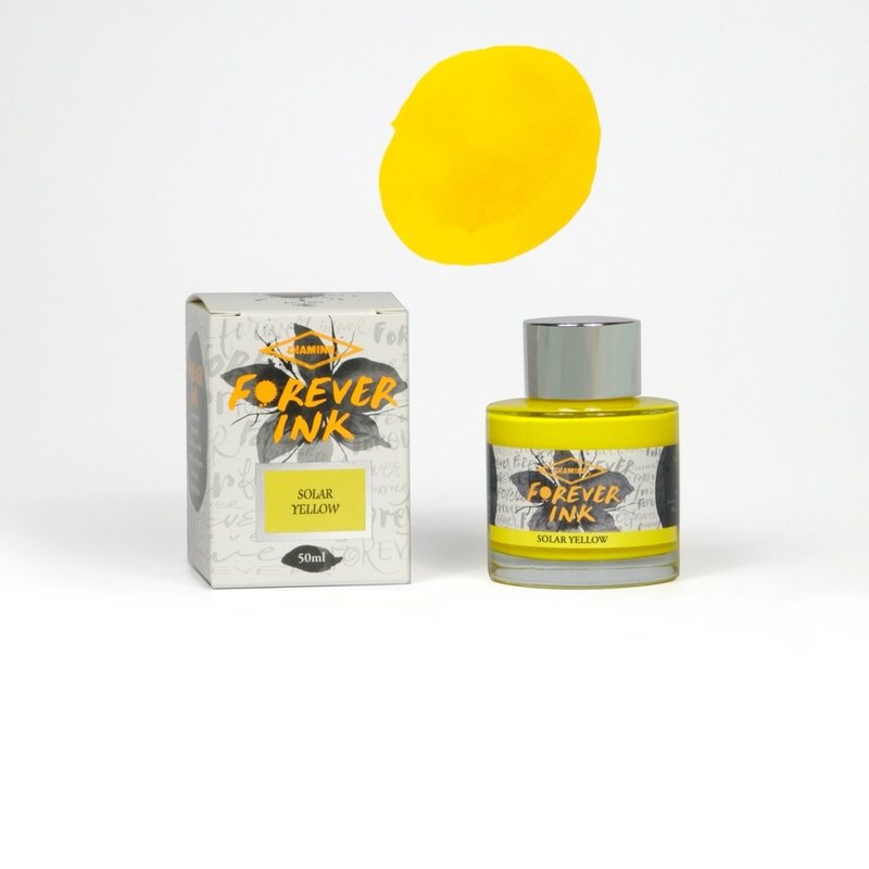 Diamine 永恒墨水 50ml - 太阳黄 - 墨水 - 玻璃 黄色