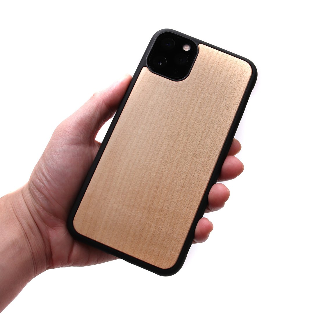 IPHONE 11 Pro Max 实木手机壳－栓木 - 手机壳/手机套 - 木头 金色
