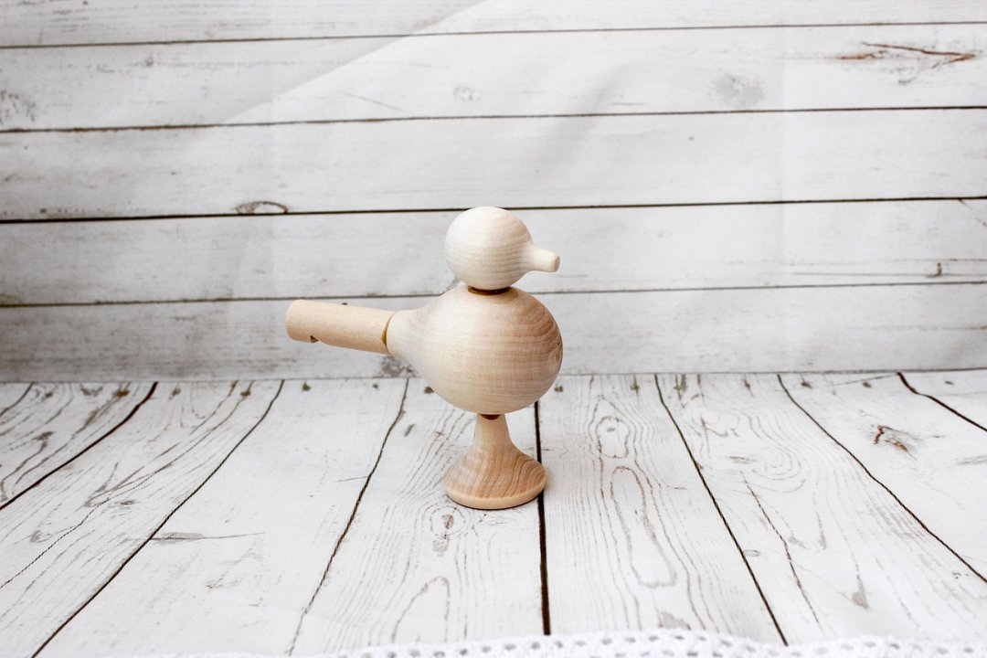 Bird whistle toy - wooden toys for toddlers, montessori baby toys - 玩具/玩偶 - 木头 咖啡色
