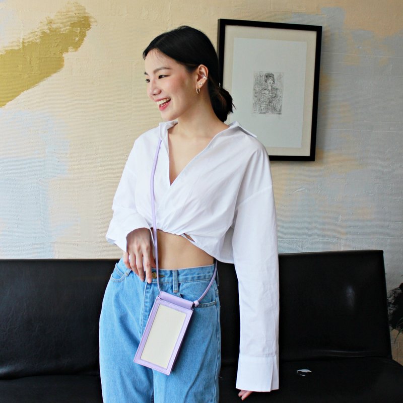 Phone pouch - Lavender - 皮夹/钱包 - 人造皮革 紫色