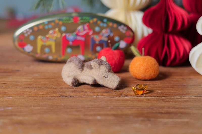 马年限定-羊毛毡小马x苹安香氛组 - 摆饰 - 羊毛 多色