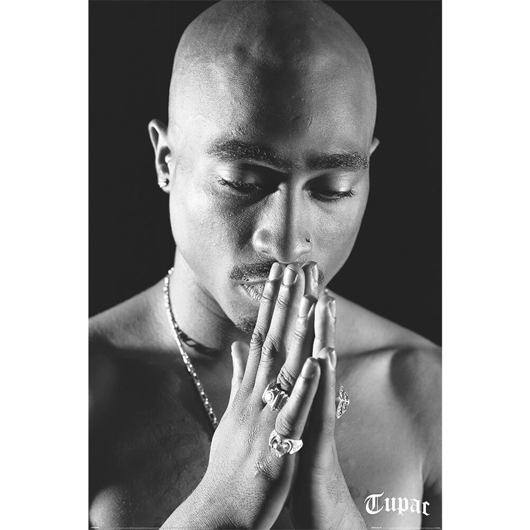 2PAC (Pray)  / TUPAC 图帕克夏库尔 英国进口海报 - 海报/装饰画/版画 - 其他材质 灰色
