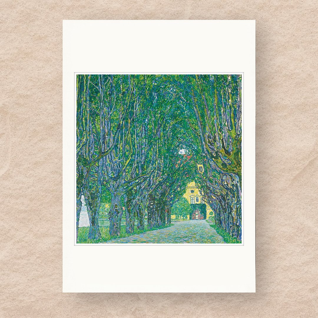【艺术画卡】克林姆・通往卡默城堡的大道 - 海报/装饰画/版画 - 纸 绿色
