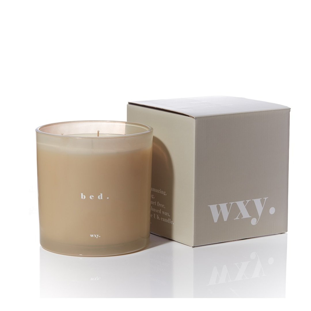 【英国 wxy】特大款经典蜡烛- bed. 麝香 & 黑香草 /1500g - 蜡烛/烛台 - 玻璃 卡其色