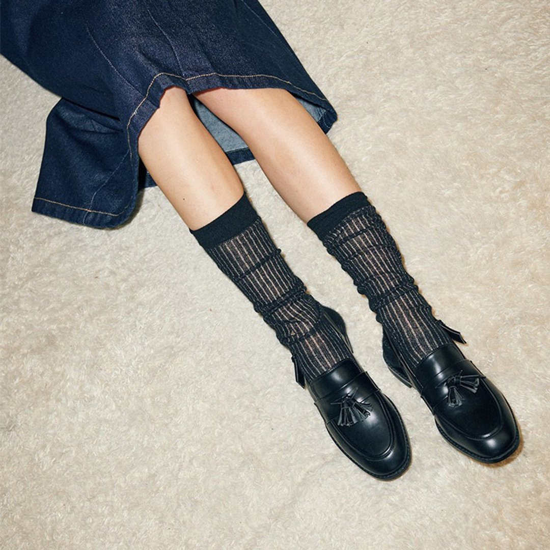 PRE-ORDER 韓國人手製 MACMOC  Tassel 流蘇經典露跟鞋 BLACK - 其他女款皮鞋 - 其他材质 