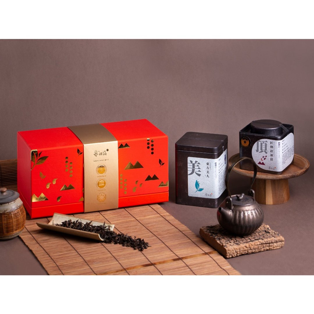 【礼盒团购/包邮】慕耕活金帛珠玉金奖茶叶礼盒 三盒入 - 茶 - 新鲜食材 红色