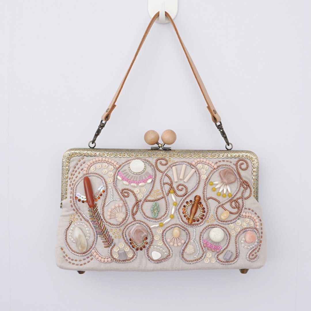 Special Clasp Bag 5 - 手提包/手提袋 - 棉．麻 粉红色